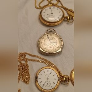 3 Vintage Elgin Pocket Watches